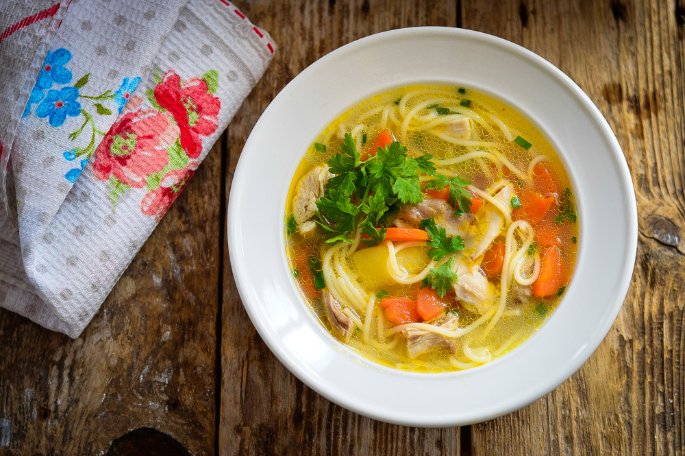 Chicken Noodle Soup 500ml - Roast Fine Foods